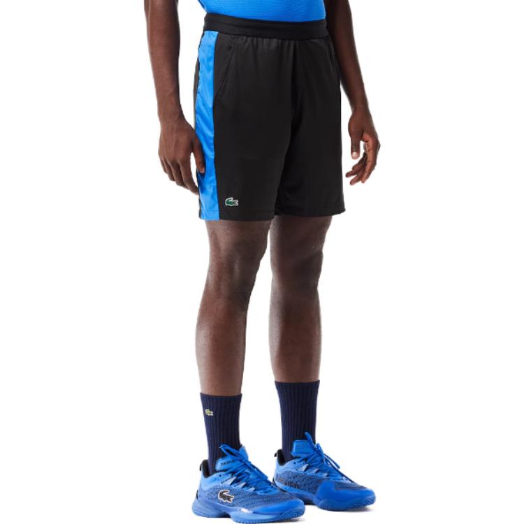 LACOSTE · Casual Shorts Men's Black/Blue Moderate GH1098-MIV