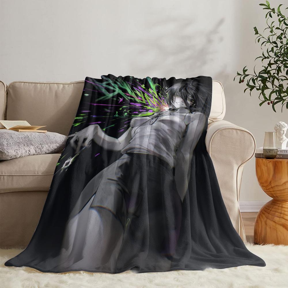 GUOYU Blanket Cchainsaw man Raze Throw Soft Flannel Throw Summer Blanket Lightweight Cozy Nap Blanket for Sofa Bed Travel