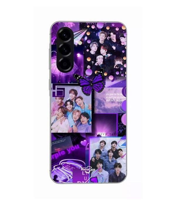 Чехол - Maniacase - Samsung Galaxy A56 - Силикон - BTS CONCEPT VIOLET - Мягкий
