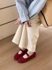French Retro One-button Mary Jane Shoes for Women To Wear 2025 New Fairy Wind Shallow Mouth Ballet Shoes