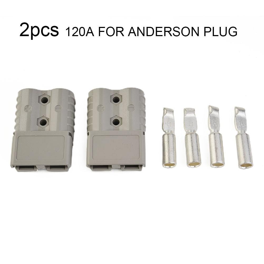 2x/Set 120 FOR Anderson-Plug Cable Terminal Forklift Battery Power Connector New
