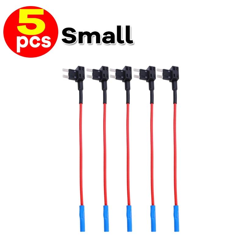 Mini Standard Add-a-Circuit Fuse Holder Car Fuse Tap Adapter ATC/ATO for 12V-32V Dash Cam GPS LED Power Supply Accessories Fuses4