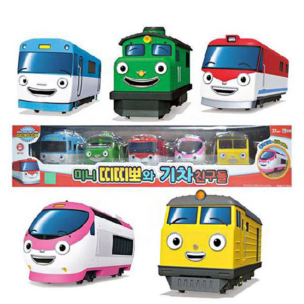 Titipo и Train Friends набор из 5 предметов игрушечная машинка с откидным механизмом