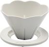 Ceramic Ai My Coffee Time Coffee Dripper Stand White Size Approx. 11.7 H8 08444