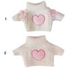 Playing House Cotton Stuffed Dolls Bowknot Knitwear Pink Heart Knitting Clothes 20cm Doll Sweater