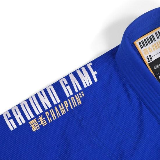 Ground Game Kimono/Gi BJJ Men's Champion 3.0 Blue A2