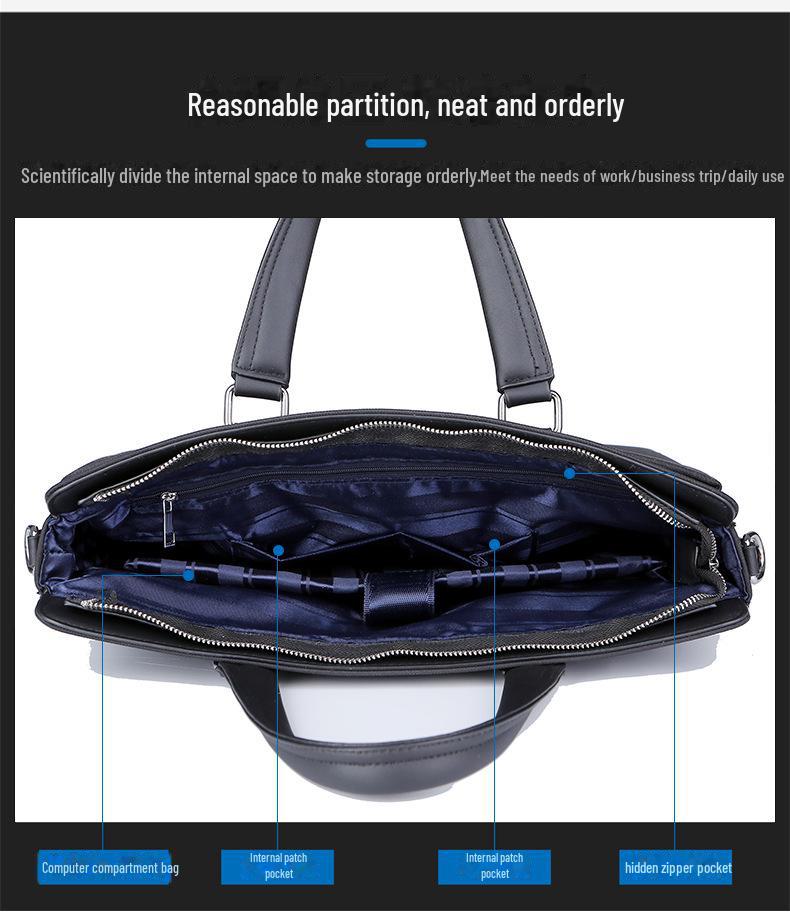 Kangaroo Men's Waterproof Oxford Handbag Laptop Briefcase