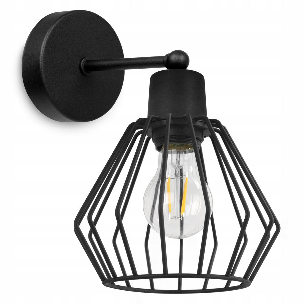 WALL LAMP, SQUARE LAMP, METAL LAMP, WIRE, LED
