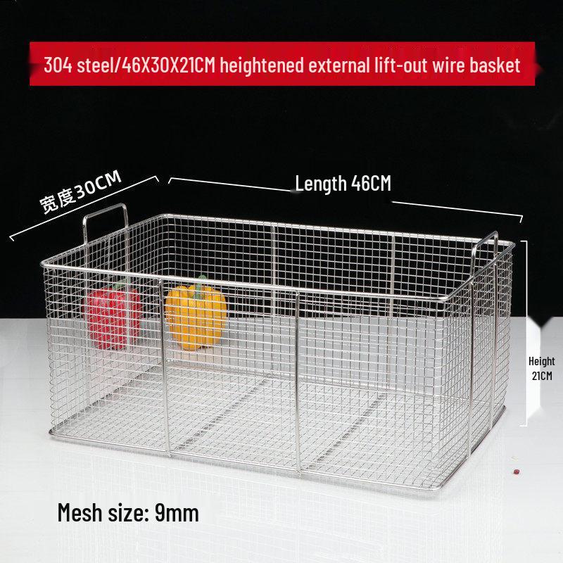 Stainless Steel Draining & Frying Baskets with Handles