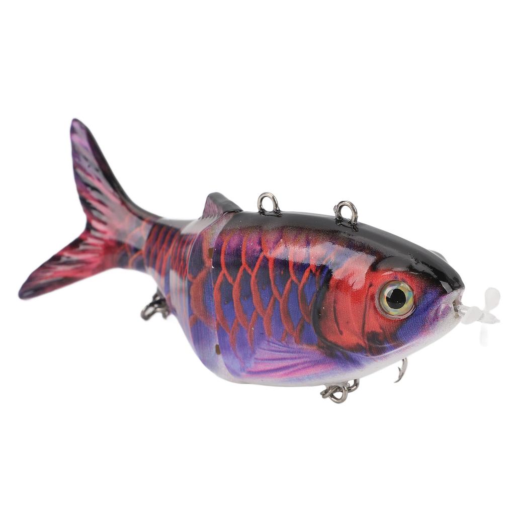 Роботизированная плавающая рыболовная приманка с несколькими шарнирами, перезаряжаемая через USB, электрическая рыболовная приманка со светодиодной подсветкой