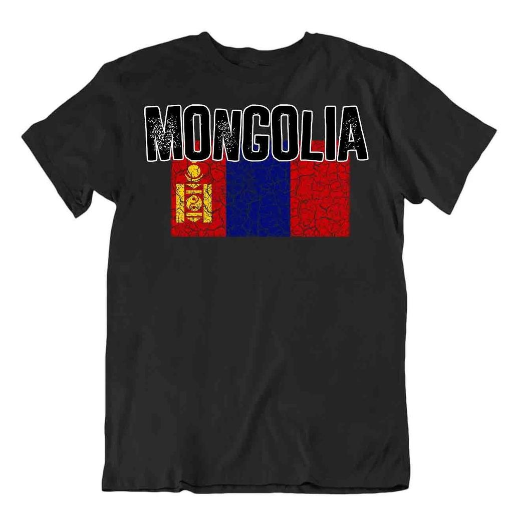 Flag T-Shirt Mongolia Fashion Country Souvenir Gift Tee Pride logo