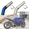 GSXR600 GSXR750 Motorcycle Accessories Exhaust Middle Link Connector Pipe Adapter For Suzuki GSXR600 GSXR 600 750 2006-2007