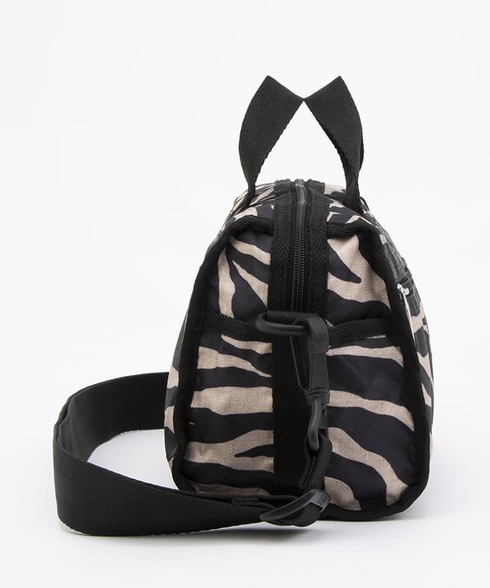 Официальная плечевая сумка MINI DUFFEL Рафия Зебра [LeSportsac] КРОССБОДИ/1594 Женская