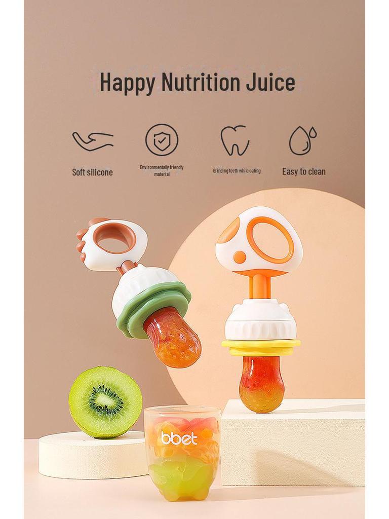 Сумка-прорезыватель для зубов с фруктами и овощами для малышей: Инструмент для пищевых добавок Molar Stick