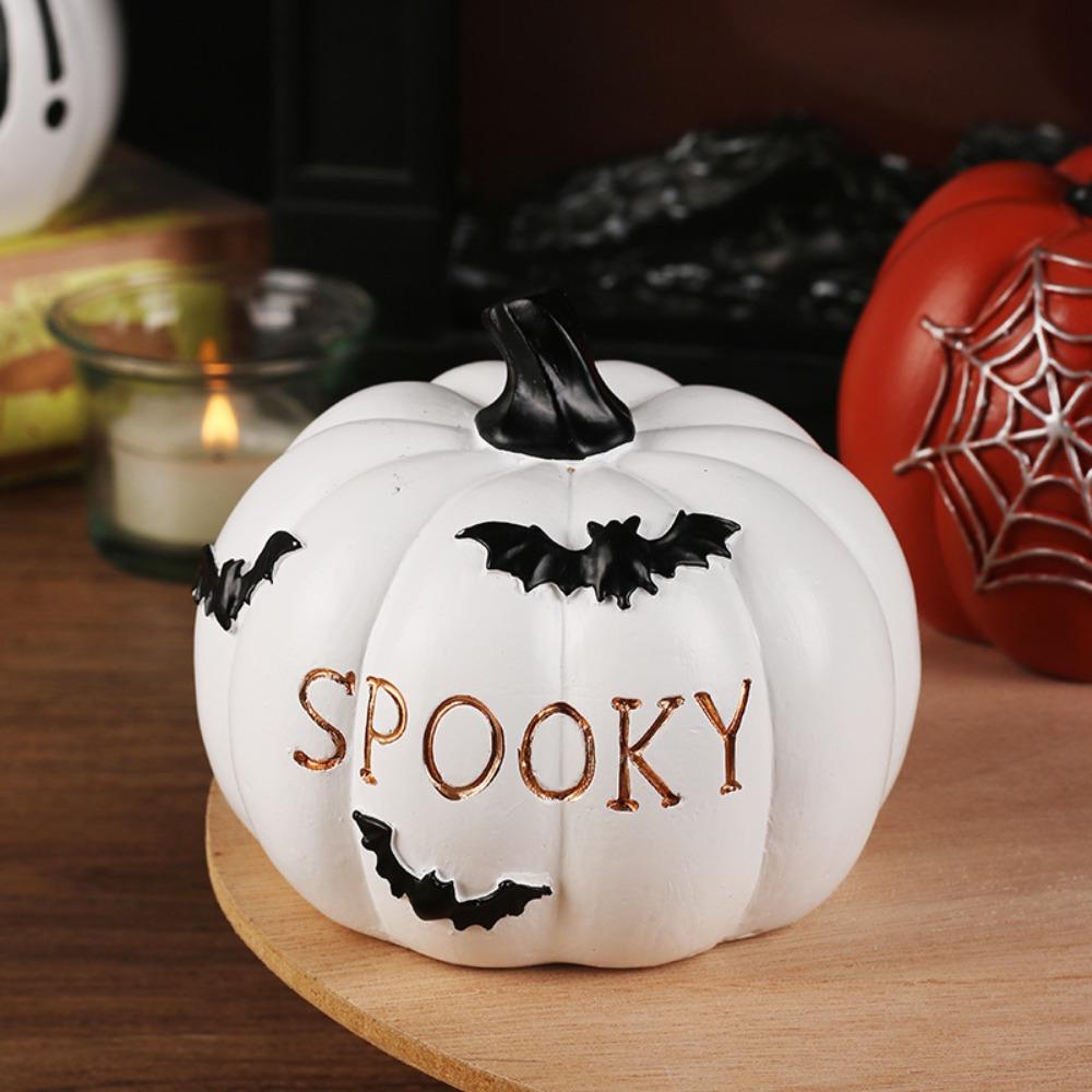 Atmosphere Halloween Decoration Cartoon Resin Pumpkin Prop 2024 Fall Pumpkin Ornament