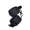 Handcuffs - BLAZE - Luxuty Fetish - Black Faux Leather - Adjustable - Adult