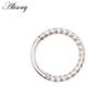 Alisouy 1PC 8-10mm 16g Stainless Steel Hinged Segment Clicker Ring Nose Septum Piercing Helix Cartilage Daith Twist Body Jewelry