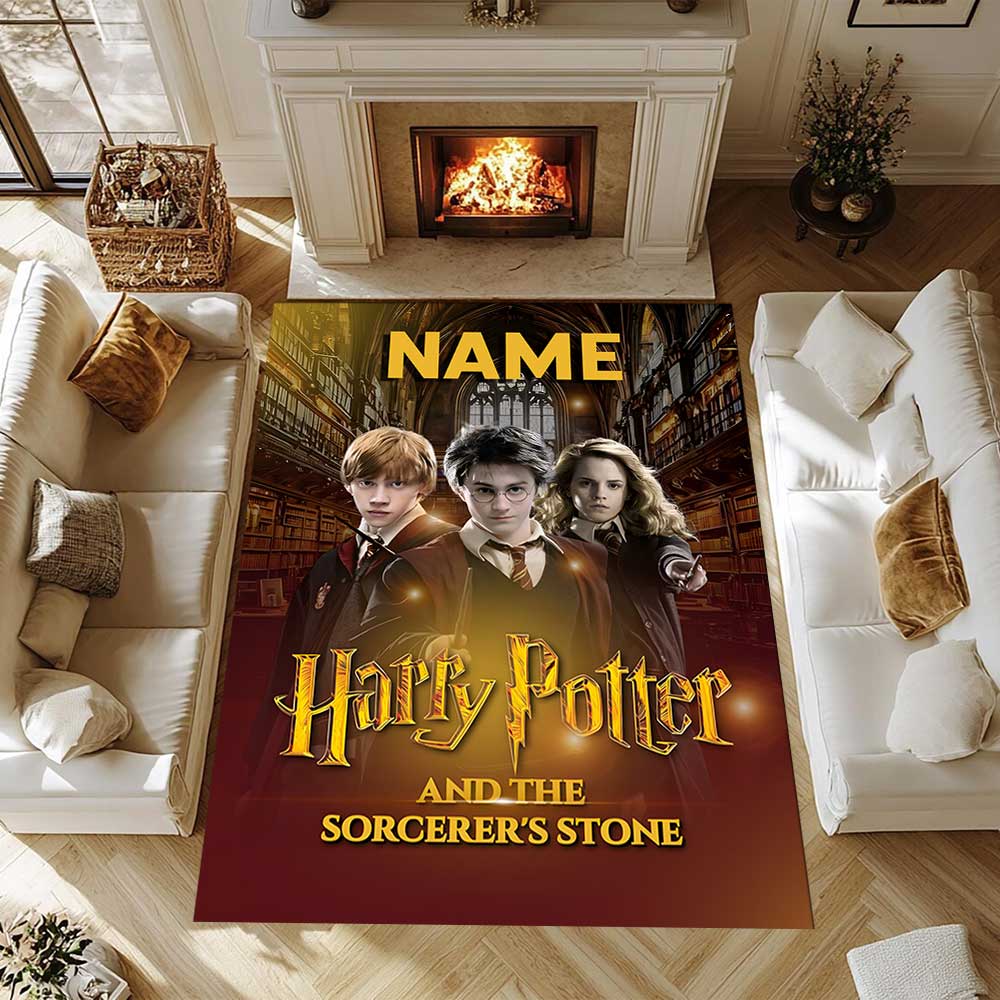 Warner Bros. Works (10) Customize your name rug, office chair cushion, home bedroom living room gift.