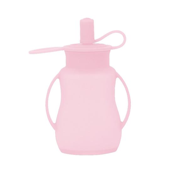 Silicone Food Bags for Toddlers Fruit Puree Squeeze Bag Reusable Food Pouches BPA Free Homemade Puree Storage Pouch with Straw Handles