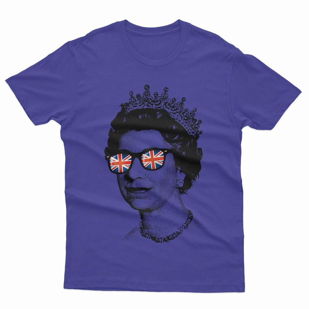 Queen Elizabeth Ii With Sunglasses British Crown Union Jack Family TShirt