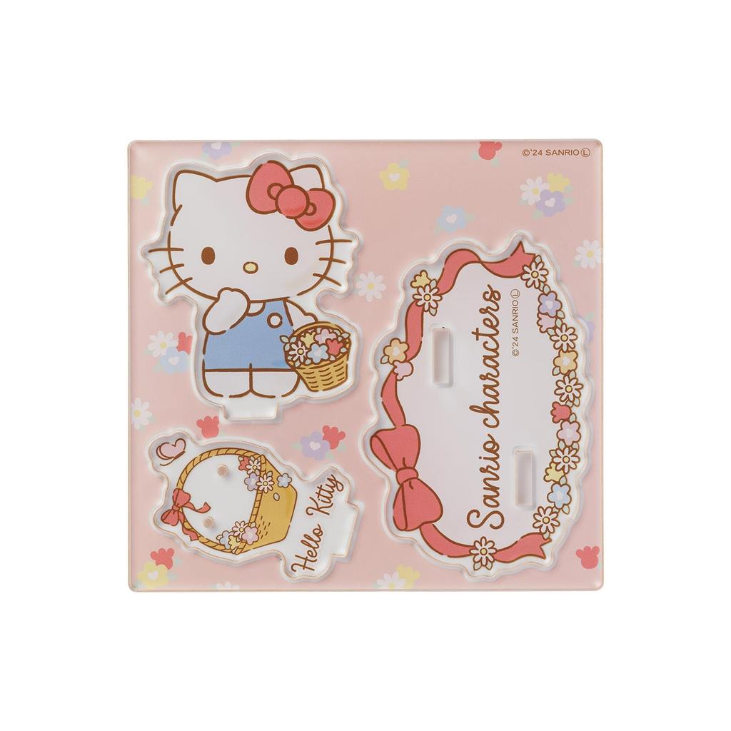Hello Kitty Axta Acrylic Stand Accessory Stand Sanrio Characters Acrylic Display Necklace Stand Earring Stand Ring Stand [White Clover] AS-SAKT01
