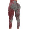 Women Stretch Yoga Leggings Fitness Running Sports Tie-Dye Bubble Hip Lift Pants
