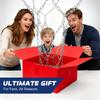 Chain Basketball Net Replacement, 21" Heavy Duty Rust Proof Galvanized Steel with 12 Locking Hooks,Fits All Standard Indoor/Outdoor Hoops
