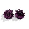 Bohemia Exaggerated Large Fluffy Fabric Flower Drop Earrings for Women Trended Elegant Lepaste Y2K Jewelry Wed Accessories Gift