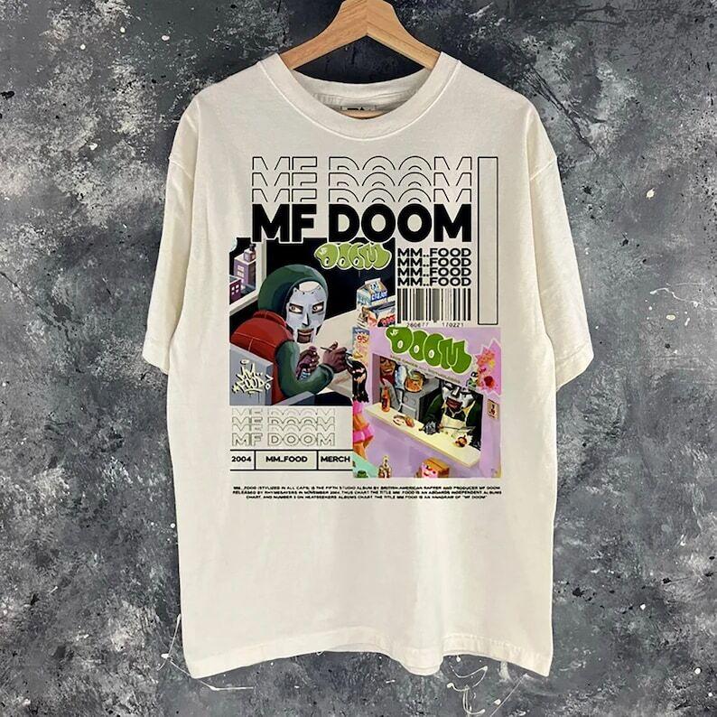Madlib Doom Футболка Винтажная Все Заглавные Mf Doom И Друзья Унисекс Футболка KH10371 Унисекс Футболка