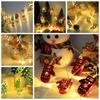 Elk Deer Christmas Light String Santa Claus Christmas Decor Lamp  Bar