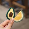 Knitted Plush Cartoon Fruit Hairclips Colourful Kids Hair Accessories Children's Hair Clip