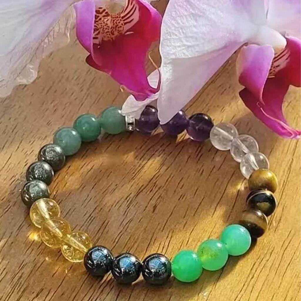 Браслет из камня павлина, привлекающий деньги, украшенный зеленым камнем, браслет богатства, цепочка на запястье для удачи, для свиданий, вечеринок