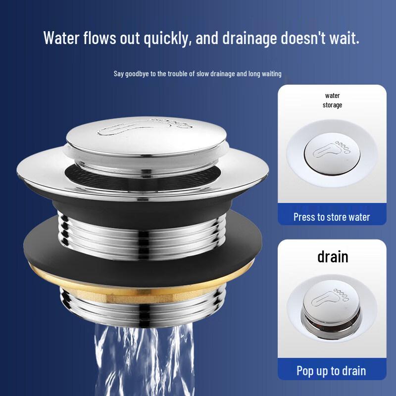 TLXT B3 Alloy Bathtub Pop-up Drain Kit