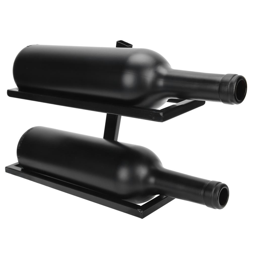 Wall Mounted Red Wine Bottle Holder Rack Storage Shelf for Household Kitchen Bar Decor2 Bottle