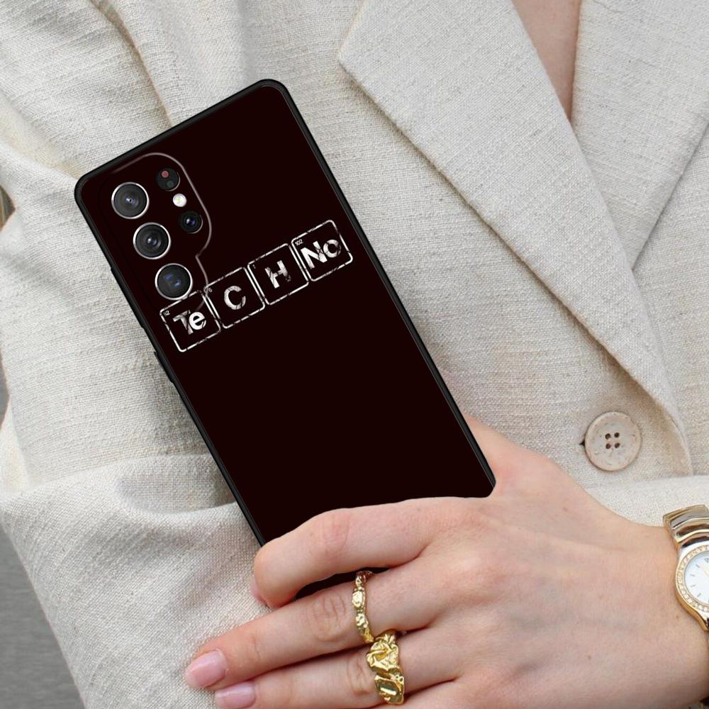 Чехол для телефона с цитатами о техно-музыке для Samsung Galaxy S26 Ultra S25 S24 S23 S22 S21 S20 Note10