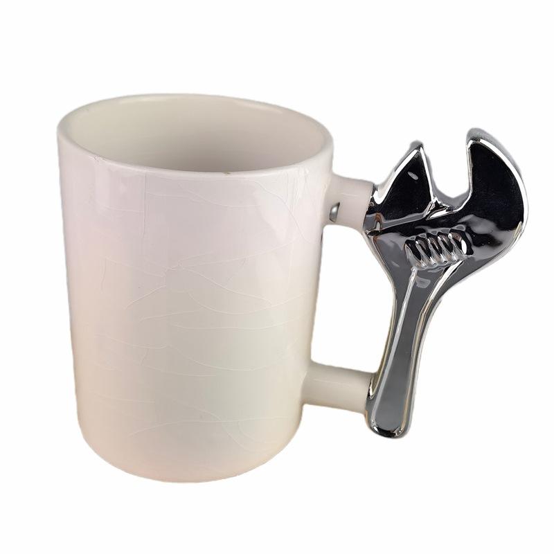 Special-shaped Handle Mug, Tool Handle Ceramic Mug, Hammer Wrench/iron Pliers/axe Screw Coffee Cup