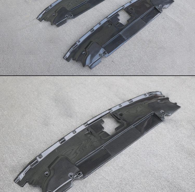 Carbon Fiber Radiator Cover & Hood Latch Guard for 2018-2023 Ford Mustang