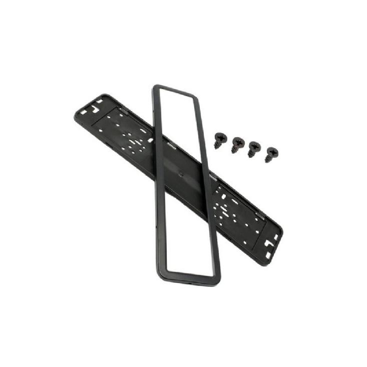 European / German / Russian Car Stainless Steel License Plate Frame with Screws (0.6 thickness) Black / Silver License Plate Covers Frames 6