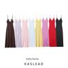 Kaslead New Women Clothes Western Style Silk Satin Texture Sleeveless Midi Dress 2452331 300