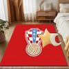 Croatian Football Emblem Rug Game Carpet, Floor Mat for Bedroom Living Room Entryway Rug, Home Decor Idea Gift for Christmas birthday