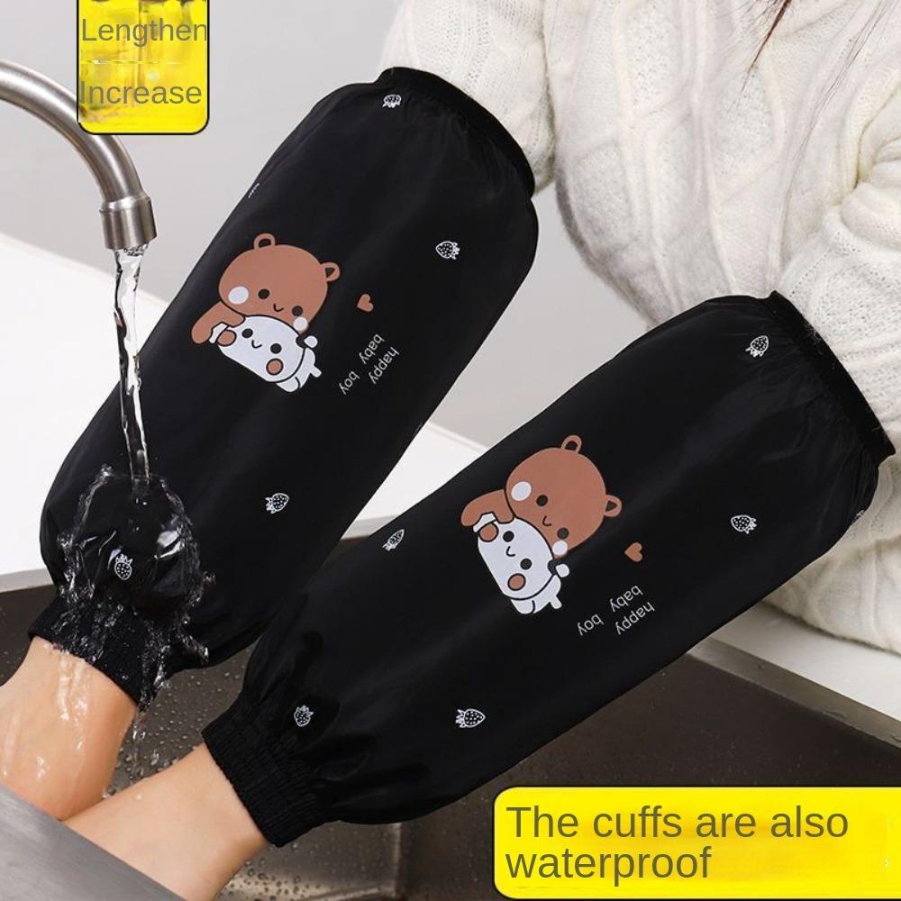 2 пары нарукавников с рисунком из мультфильма, грязеотталкивающие защитные нарукавники, противообрастающие чехлы