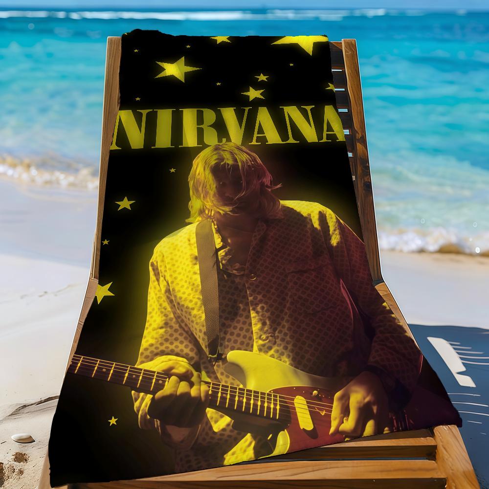 Полотенце Band N-Nirvana-S Спортивное Быстросохнущее Туристическое Снаряжение для Кемпинга Песозащитное Мягкое Легкое Большое Пляжное Полотенце