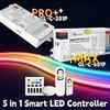 5in1 GL-C-601P ZigBee 3.0 Pro Max LED Controller Max 15A Pluggable Fuse App Voice for RGBCCT RGBW RGB CCT Dimmer LED Strip Light