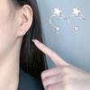 1 Pair Ear Studs Round Beads Five Pointed Star Piercing Mini Cute Gift Hypoallergenic