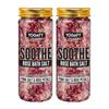 Успокаивающая Розовая соль для ванны (2 х 250 г), Soothe Rose Bath Salt Set,  YOGAFY
