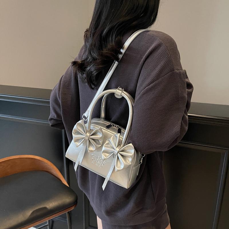 Bow Handbag Women'S High-End Temperament Shoulder Bag Foreign Style Versatile Messenger Bag