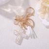 Tassel Butterfly Keychain Resin Bag Hanging Funny Cross Pendant Keychain  Key Decor