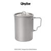 Titanium Single Serving Pot Camping Hiking Backpacking Lightweight Foldable Deep Cookware Cup