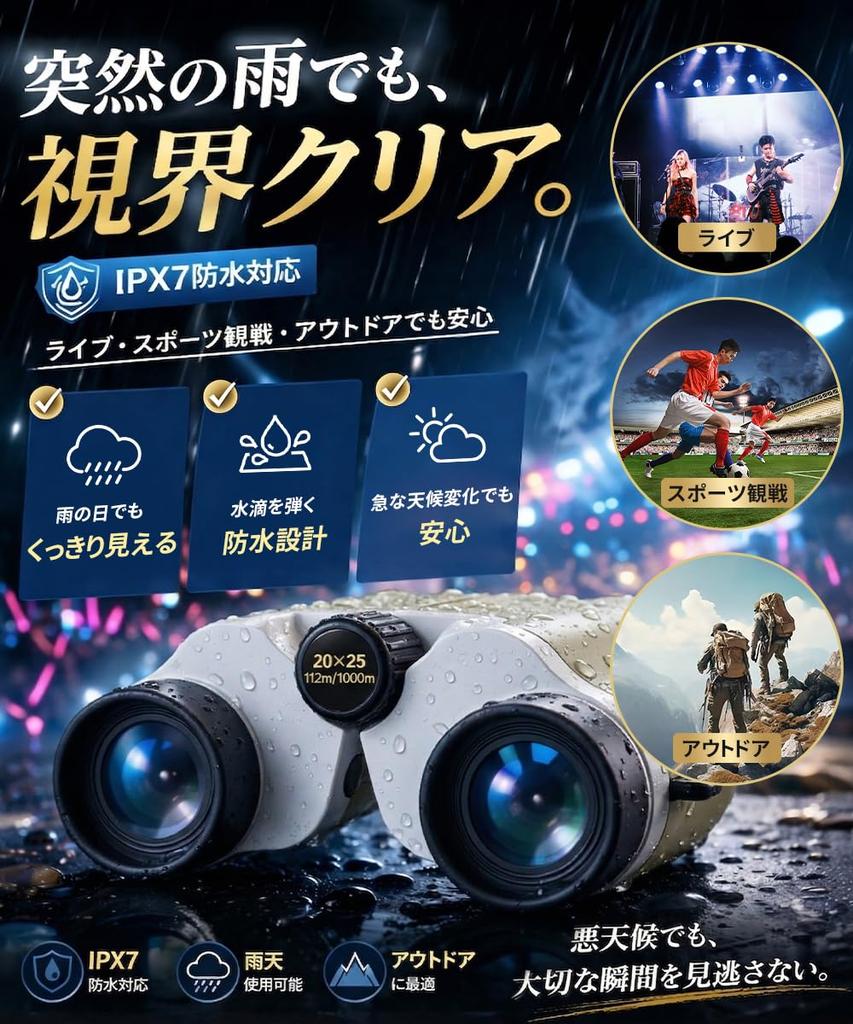 20x Magnification Image Opera Glasses FMC Suitable for for Live Sports and Wild Bird Observation [New Release/New Model] Binoculars, Stabilized, BAK4,