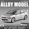 1: 24 Mitsubishi EVO9 Street Car Alloy Car Model Die Casting Metal Toy Car Model Simulation Sound and Light Children's Gift